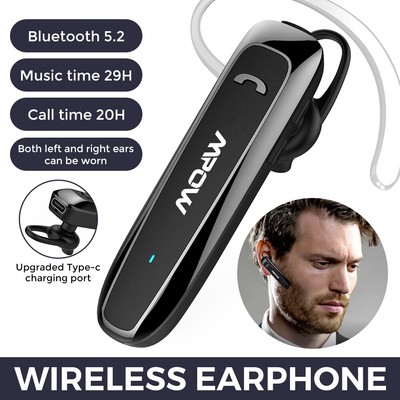 Bluetooth Headset Telefon mit Mikrofon Business Kopfhörer Wireless Headset InEar
