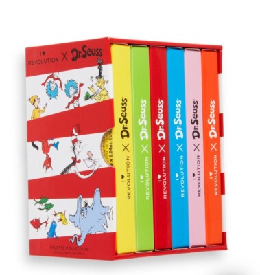 I Heart Revolution x Dr. Seuss Lidschatten Makeup Palette Kollektion Geschenkset Siegel