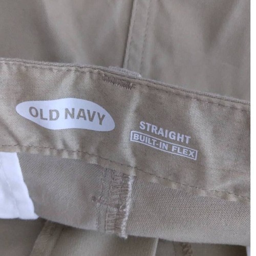 Old Navy Straight Built-in Flex pants size 16 junior khaki - Picture 6 of 8