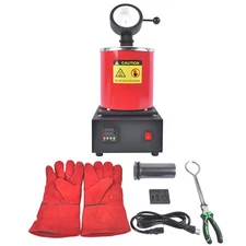 Gold Melting Furnace Kit 1 High-Temp Electric Foundry w/ Graphite Crucible
