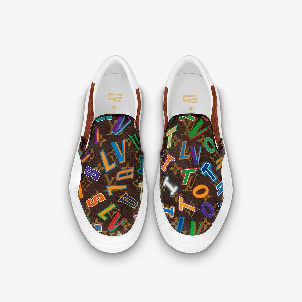 Authentic Louis Vuitton X NBA Men's Ollie Slip on SNEAKERS 7 Authentic Louis Vuitton X NBA Men's Ollie Slip on SNEAKERS 7