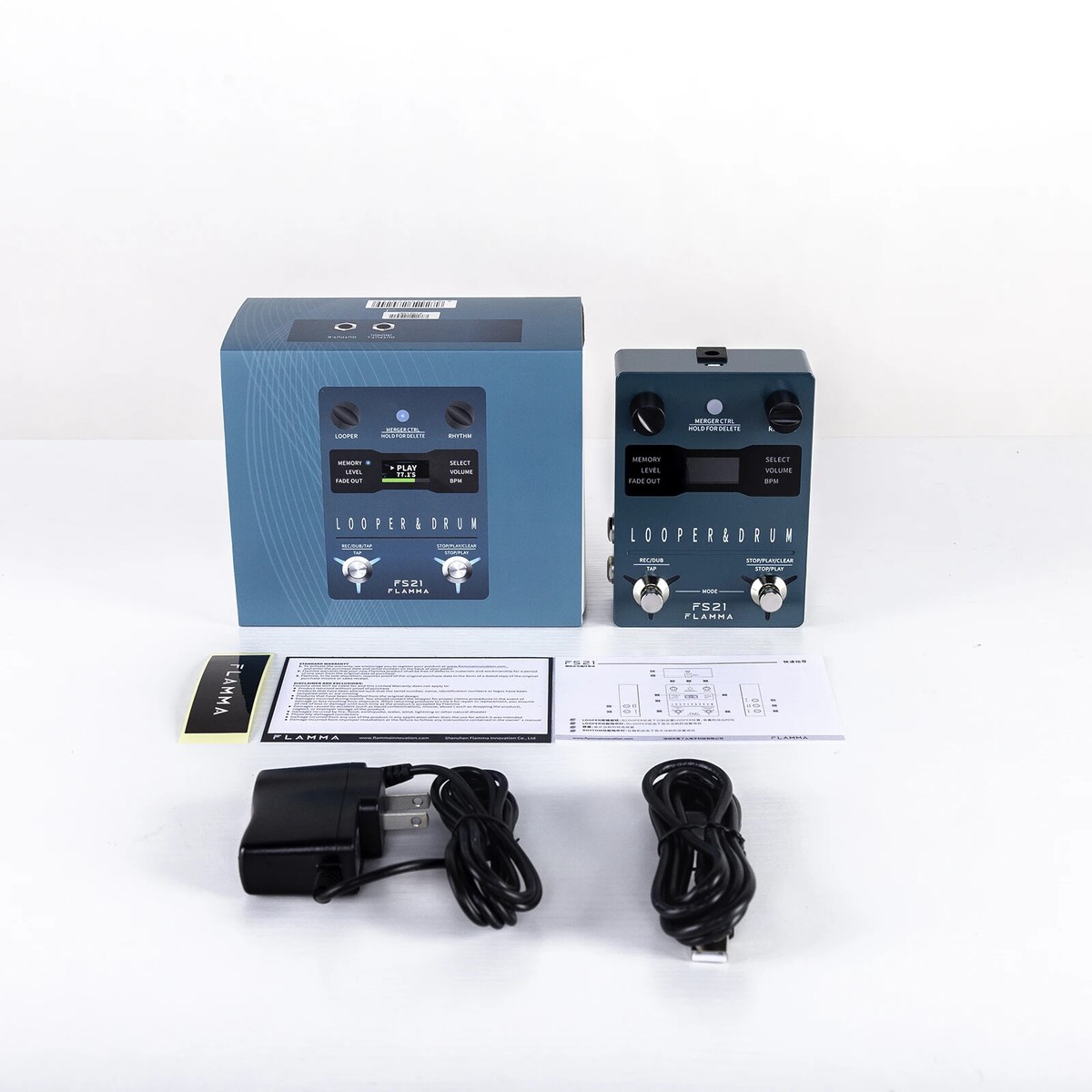 FLAMMA FS21 Drum Machine Looper Guitar Effcts Pedal 160