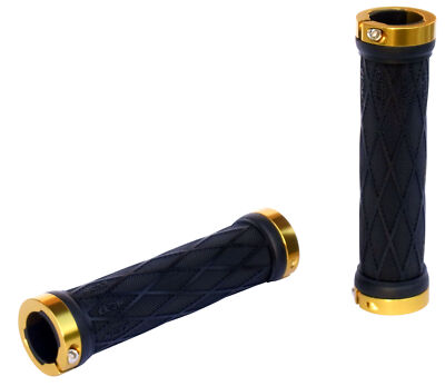 NC-17 S-Pro Lock On Take Control II Fahrrad Schraubgriffe schwarz/gold