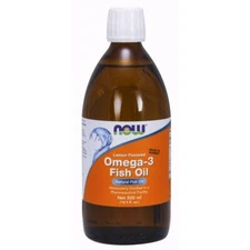 NOW Foods Lemon Flavored Fish Oil 16.9 Fl Oz Natural Nutritional Supplement