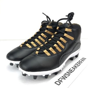 gold jordan football cleats