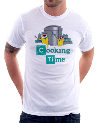 Adventure Cooking Time Finn Jake Breaking Bad Walter weiß T-Shirt 09847