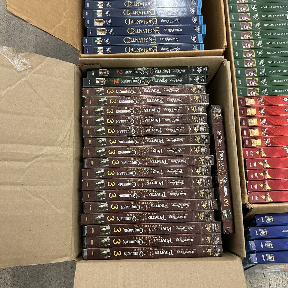 HUGE Lot Of 102 Disney Classic DVDs & Blu Ray Movies All Sealed With