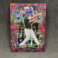 2022 Prizm Base Burgundy Cracked Ice #89 Eloy Jimenez /25 - Chicago White Sox