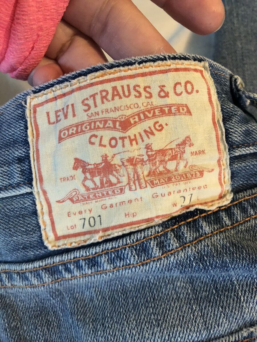 Sz 27 Vintage WOMENS 1950s Levis 701 Straight Leg White Sz 27 Vintage WOMENS 1950s Levis 701 Straight Leg White