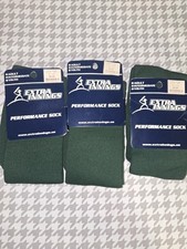 Brand New Baseball Socks Intermediate Performance Sock Dark Green 3 Pairs
