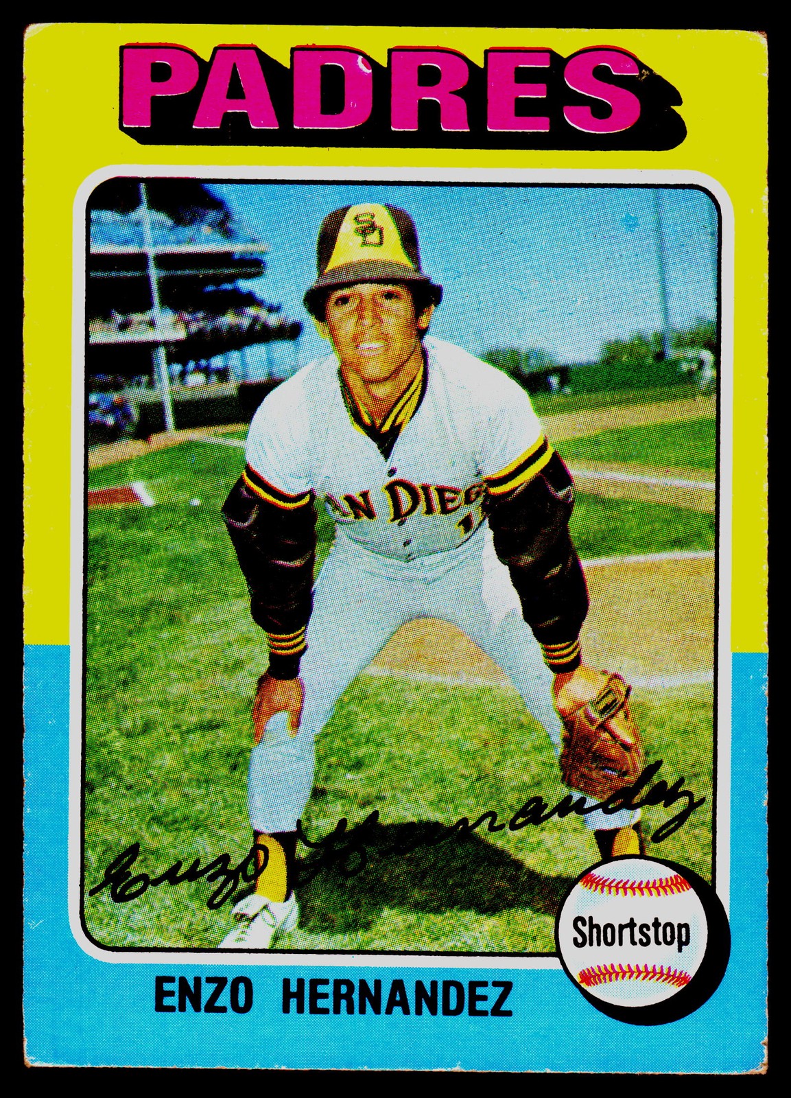 1975 Topps #84 Enzo Hernandez - POOR