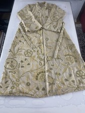 Usbekisch Vintage CHAPAN Handarbeit Stickerei Suzani Mantel, Morgenmantel, Kaftan, Kimono (D)