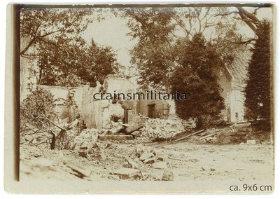 Orig. Foto zerstörte Mörser Stellung PETIT VIMY b. Arras Lens Frankreich 1.WK