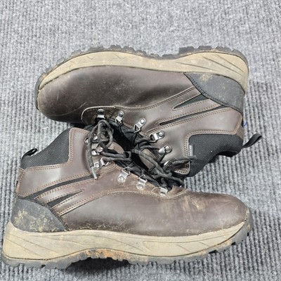 Eddie Bauer Everett Boots Mens Size 12M Brown Leather Waterproof Hiking Trail