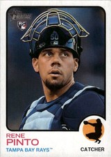 2022 Topps Heritage Rene Pinto #667 Tampa Bay Rays 34G