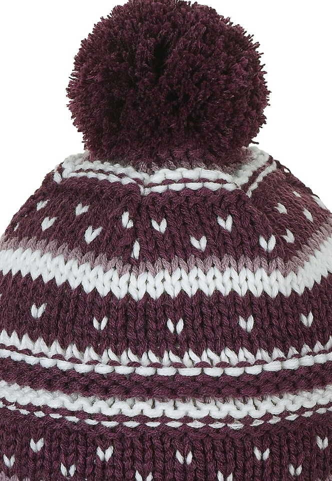 Sterntaler GOTS - Berretto a maglia da ragazza, con lacci, colore viola, taglia 33