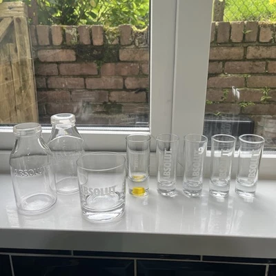 A collection of 8 Absolut Vodka Glasses. - Image 1 of 4