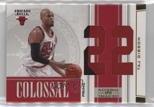 2009 Playoff National Treasures Die-Cut Jersey Number Prime 7/10 Taj Gibson k4s