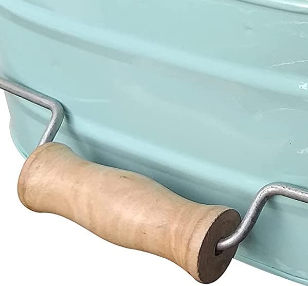 Galvanized Metal Caddy with 4 Compartments, Rustic Farmhouse Kitchen Indoor O...