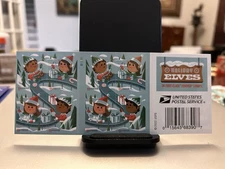 Book of 20 USPS Forever Stamps HOLIDAY ELVES 2022  FV $15.60 Selling For $10