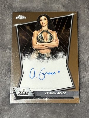 リオナ 2nd レアリティ トレーディングカード 2026 Topps Chrome WWE #NXT-ARI Arianna Grace Auto NXT Base On Card