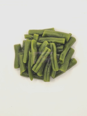 Wax Green Beans Pile, 1 Serving, Wax Fake Food, Fake Vegetables. Flat Back