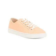 SOLUDOS The Ibiza Sneakers, Peach Canvas, Size Women 8   NEW