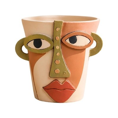 Fashionable Artistic Face Design Planter Pot Suitable For Different Home Styles