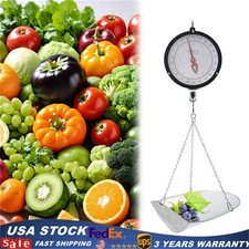 Double-sided Dial Hanging Scale 10kg/22lbs Circular Supermarkets Hanging Scale