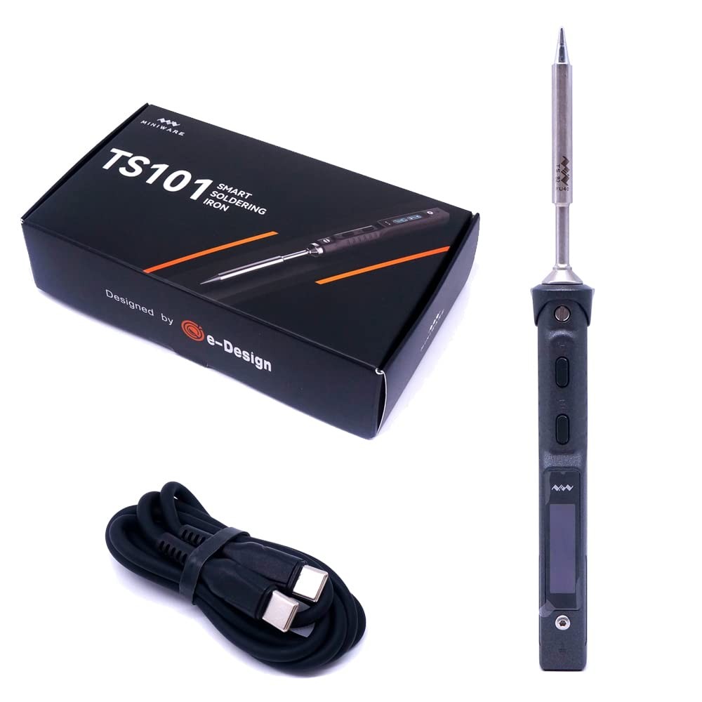 MINIWARE TS101 saldatore BC2 Tips portatile Digit DC5525 USB-C 90W (H8P)
