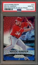 2015 Panini Prizm #37 Bryce Harper PSA 10 Red/White/Blue Mojo LOW POP 9843