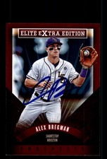 Signed Baseball Card Auto Alex Bregman 2015 Panini Elite Extra Edition #3 Astros