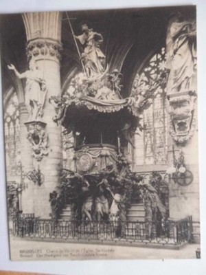 Ansichtskarte Bruexelles Brüssel Chaire de Verite de L'Eglise Kirche 13,8x18cm)