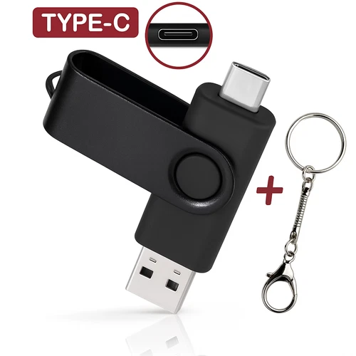 Ultra Fast Dual USB Flash Drive Type-C USB 2.0 32GB High Speed Portable Memory