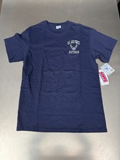 U.S Air Force Retired T-Shirt Medium Blue 100 Cotton
