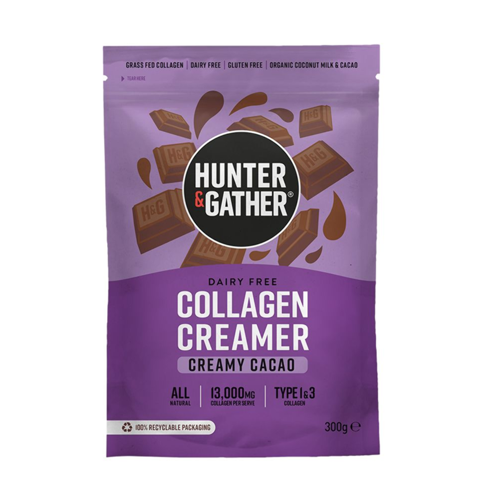 Hunter & Gather Cacao Collagen Creamer 300g Coffee Protein Powder
