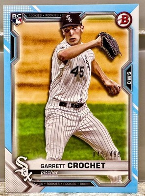 JERSEY # MATCH! 2021 Bowman Garrett Crochet Rookie 45/499! RED SOX!