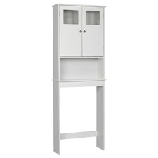 Over The Toilet Storage Cabinet Freestanding Space Saver with Adjustable Shelf