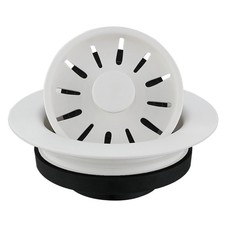 Karran USA QDF 3-1/2" Kitchen Sink Disposal Flange - White
