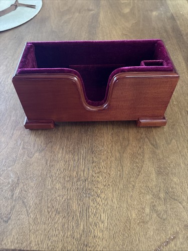 Handcrafted Solid Wood Violin & Bow Stand, Red Velvet Lining, Elegant Display