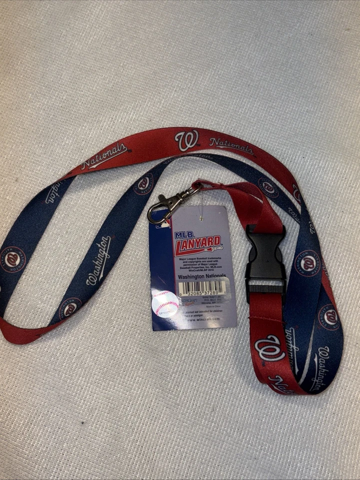 MLB Washington Nationals Lanyard And Mini Hoop Set NEW - Image 4 of 4