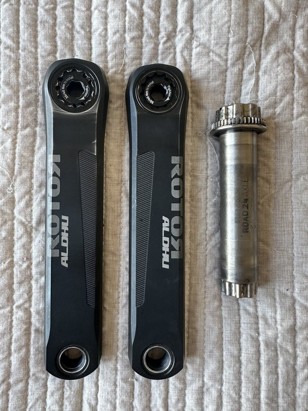 Rotor ALDHU 175mm Crank Arms and 24mm Spindle