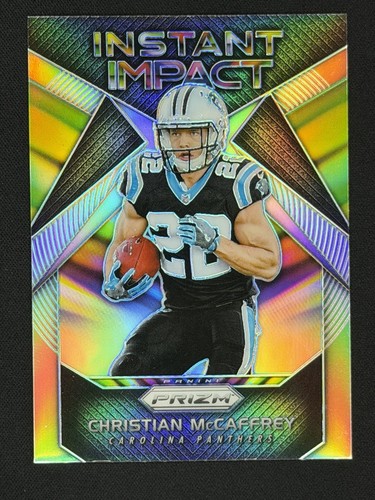 Christian McCaffrey #6 2017 Panini Prizm Instant Impact card