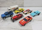 1970s Hot Wheels Car Lot Of 7 Race Truck Convertible Semi Metal Vintage