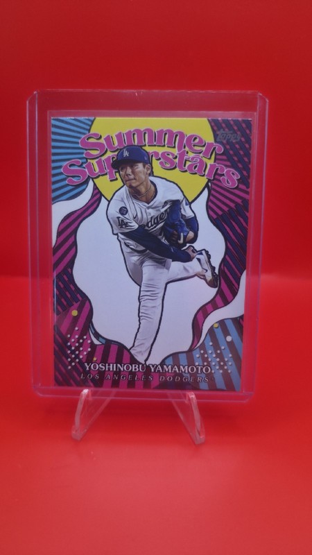 Topps Yoshinobu Yamamoto Insert Summer Superstars #SS-33 2025 Series 2 Dodgers