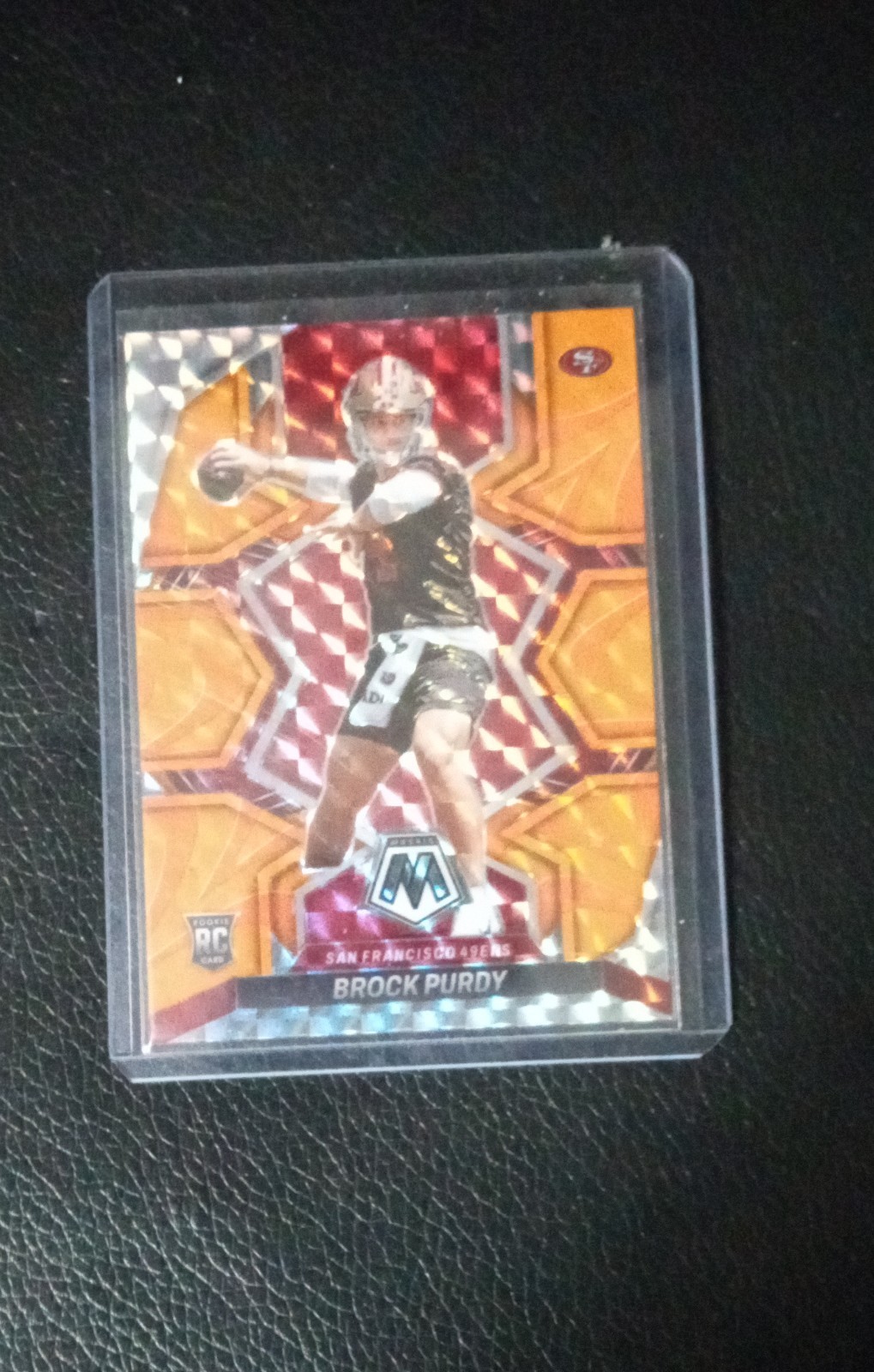 2022 Panini Mosaic - Rookies Brock Purdy #367 Mosaic Reactive Orange Prizm (RC)