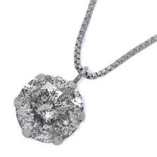 1.016ct/Simple Single Diamond Necklace Pendant/Pt900-Pt850-1.8g/Platinum/Gift