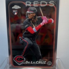 Topps 2024 Chrome Elly De La Cruz RC Base Set #44 Cincinnati Reds