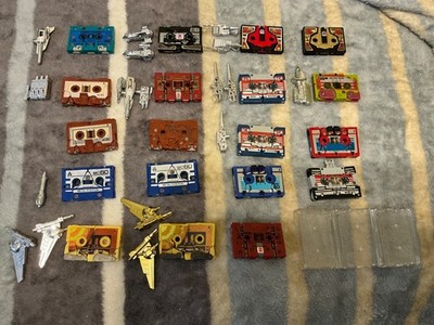 Vintage G1 Transformers Cassette Bots Lot Of 19 Takara Japan Ravage tapes 1980s