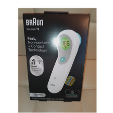 Braun Sensian 5 Non-Contact Digital Thermometer Color-Coded Fever Guidance White